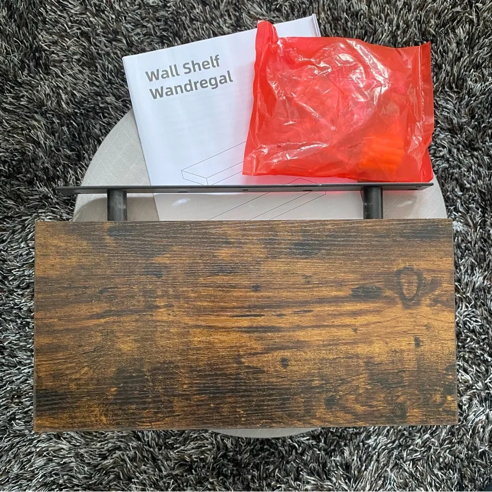 Dark Wood Floating Shelf